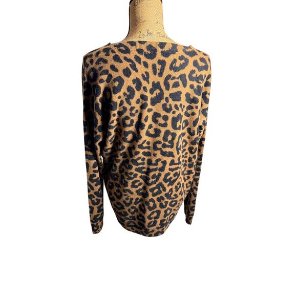 Cashmere Leopard print sweater - Picture 2 of 5